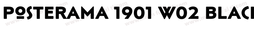 Posterama 1901 W02 Black字体转换